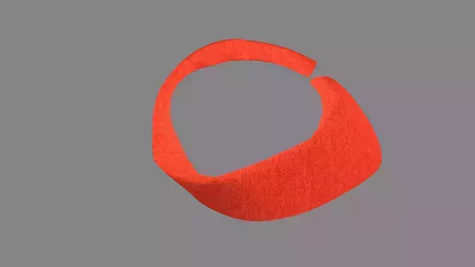 Dress collars scarves and necklaces decorated 3d models