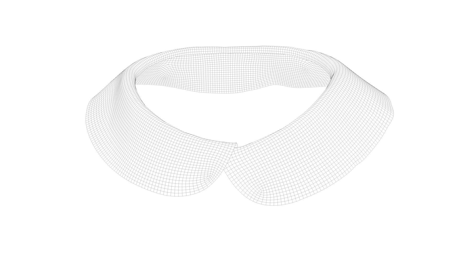 Dress collars scarves and necklaces decorated 3d models 3D model_7