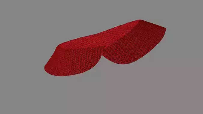 Dress collars scarves and necklaces decorated 3d models