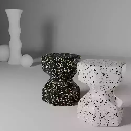 Terrazzo stool by Thamrongchai 3D model