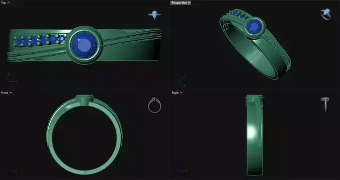 Engagement Ring bezel setting 