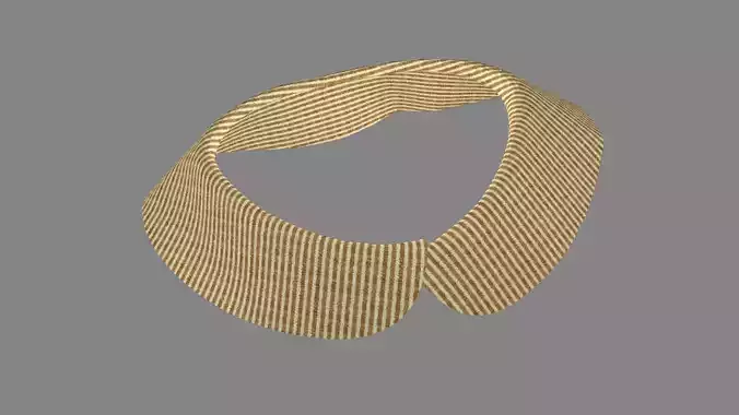 Dress collars scarves and necklaces decorated 3d models