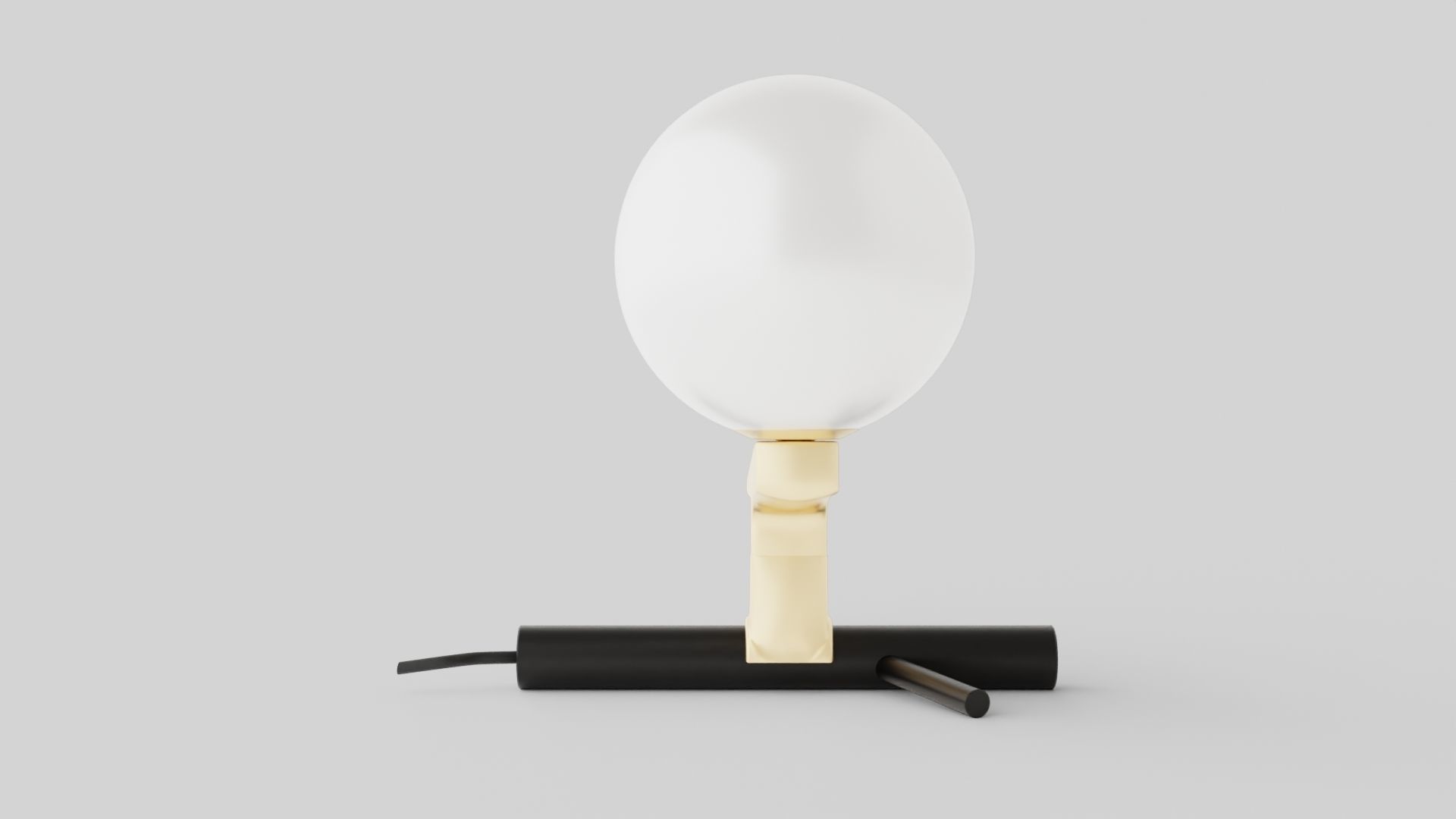 Yanzi Table Lamp Low-poly 3D model_2