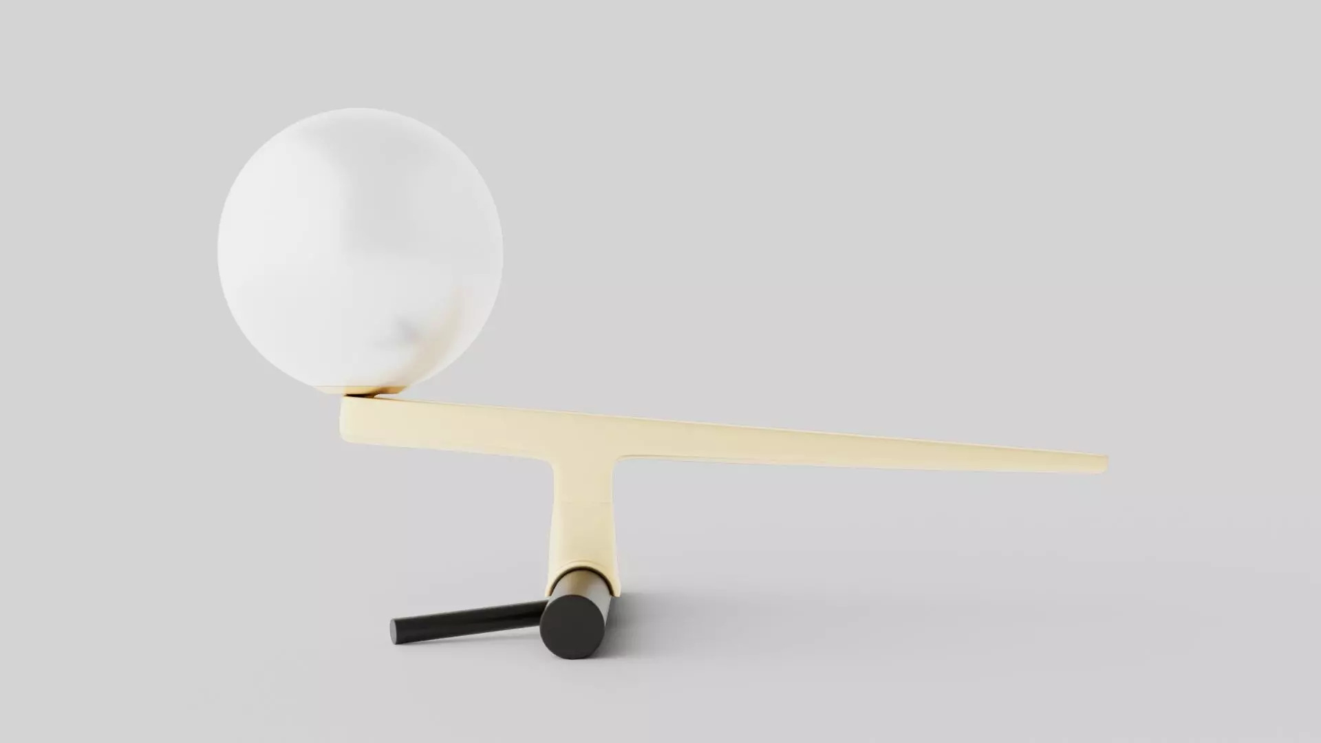Yanzi Table Lamp Low-poly 3D model_0