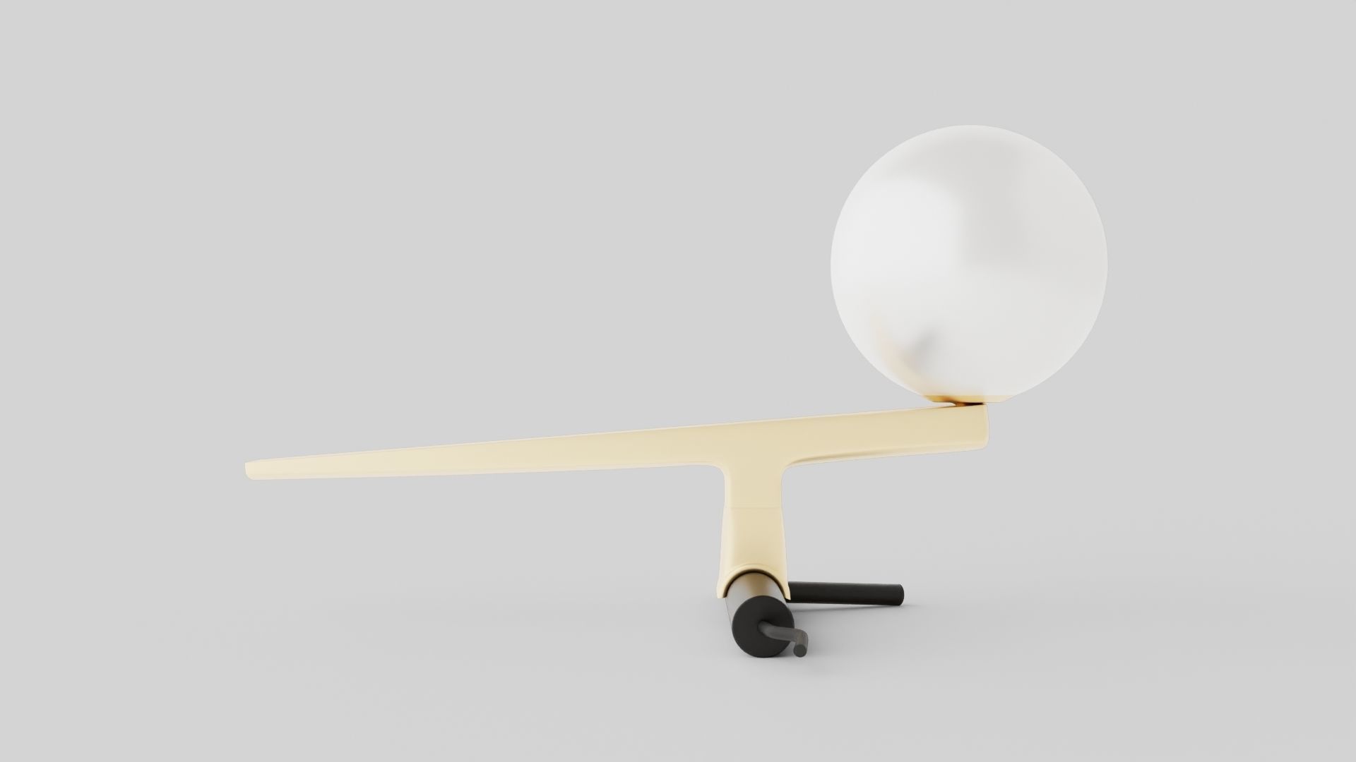 Yanzi Table Lamp Low-poly 3D model_4