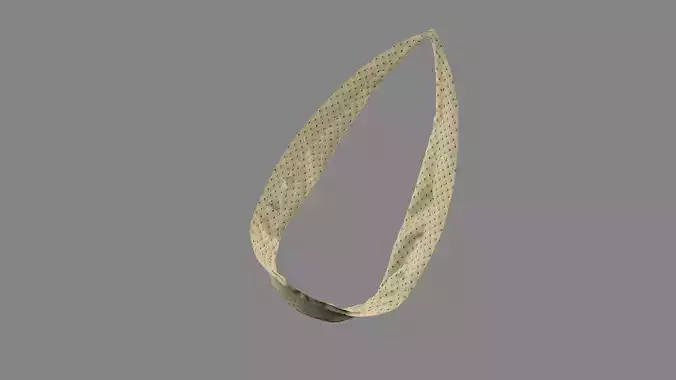 Dress collars scarves and necklaces decorated 3d models