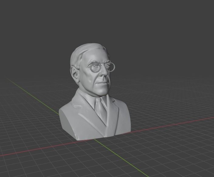 Woodrow Wilson 3D print model_8