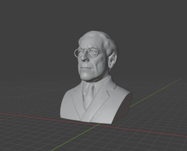 Woodrow Wilson 3D print model_7