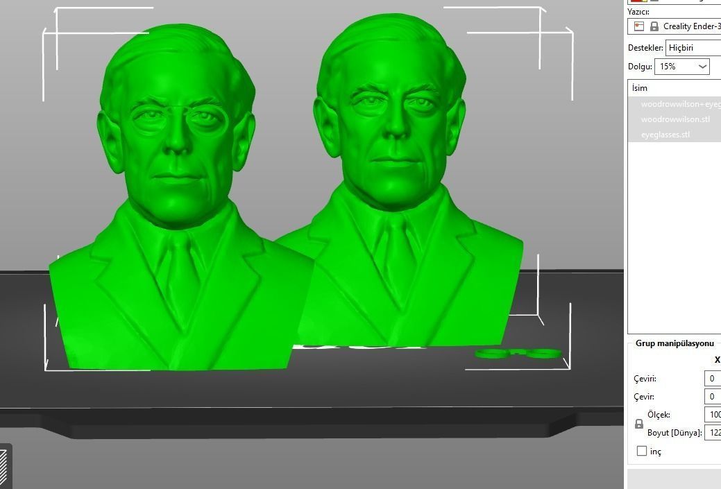 Woodrow Wilson 3D print model_12