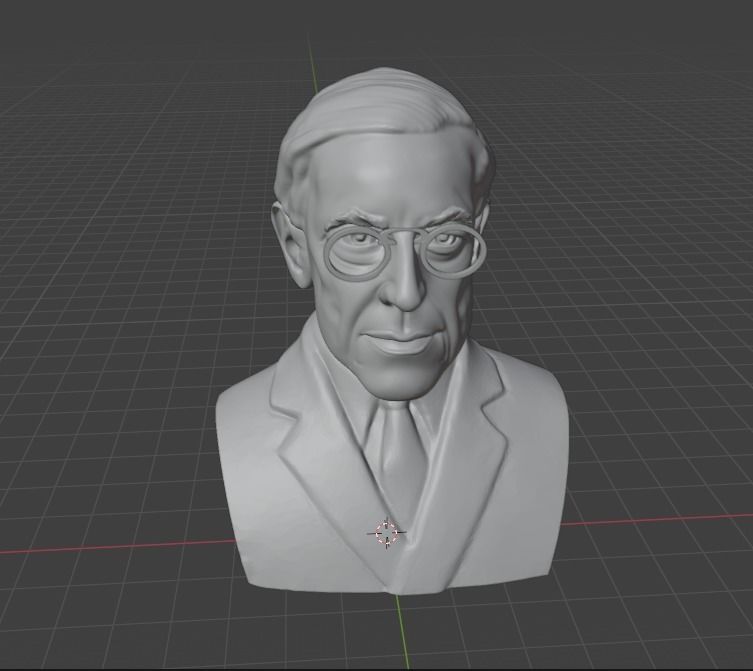 Woodrow Wilson 3D print model_14