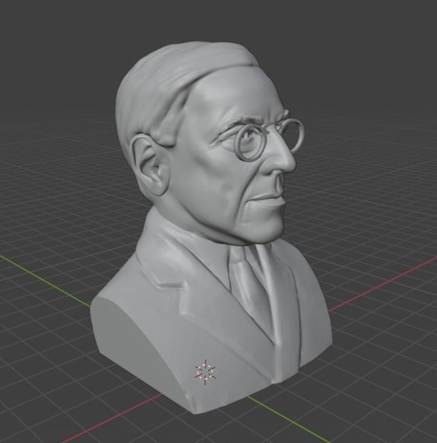 Woodrow Wilson 3D print model_15