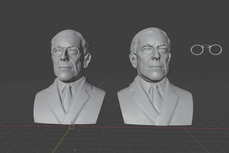 Woodrow Wilson 3D print model_10