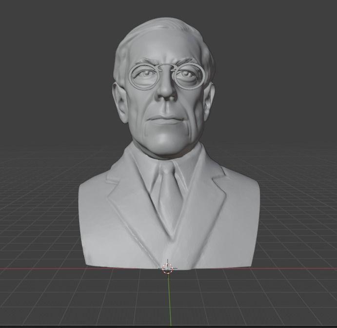 Woodrow Wilson 3D print model_11