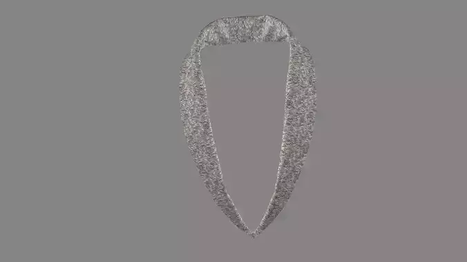 Dress collars scarves and necklaces decorated 3d models