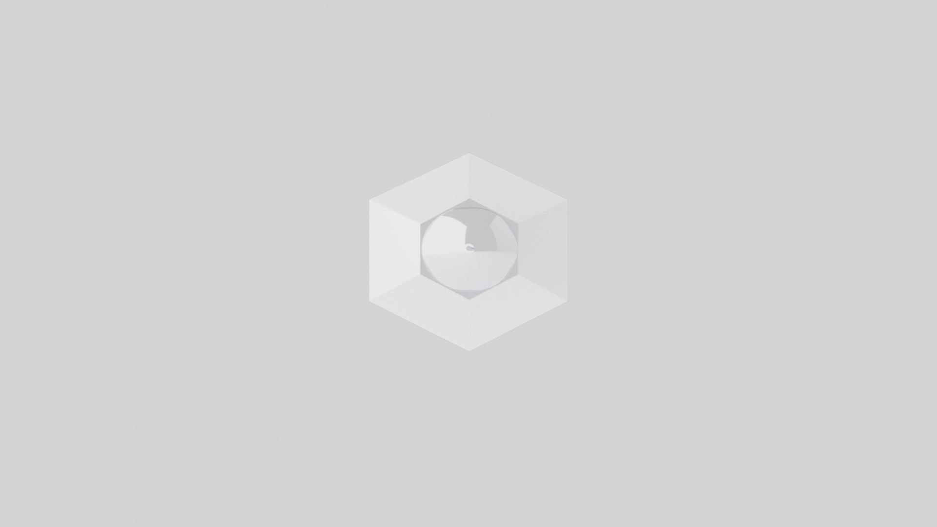 Cut Tall Chrome Ceiling Lamp Low-poly 3D model_3