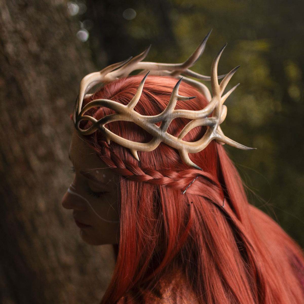 Regal Antler Crown 3D Print Model for Cosplay or Home Decoration 3D print model_1