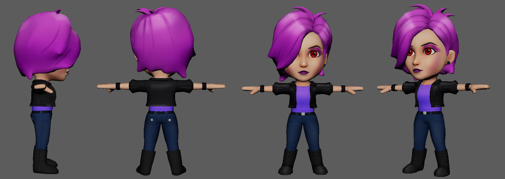 Characters Low-poly 3D model_35
