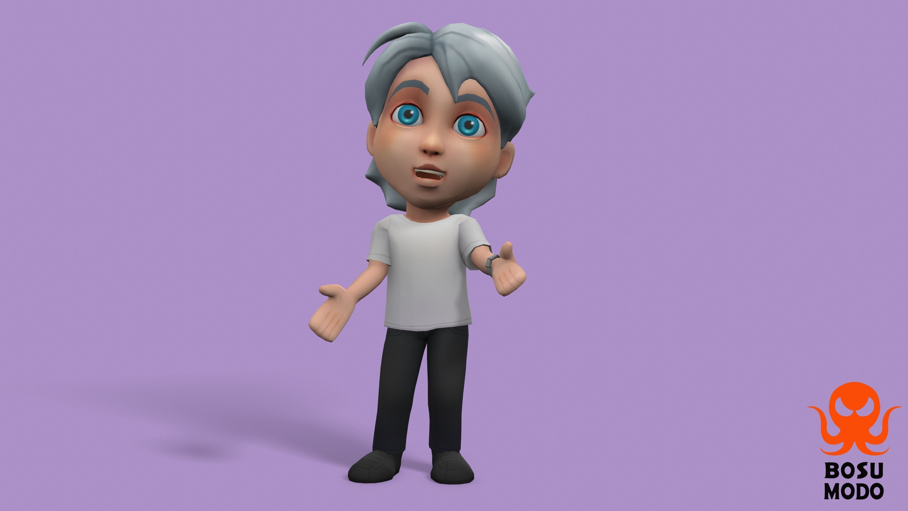 Characters Low-poly 3D model_33