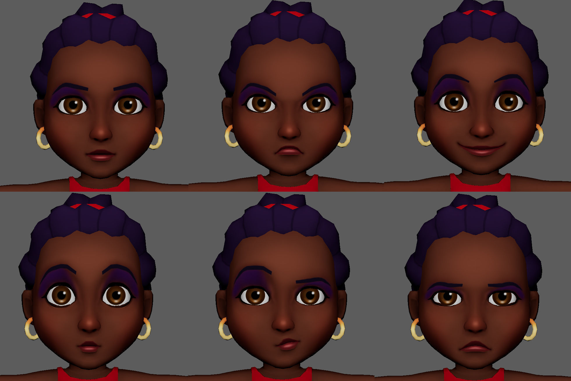 Characters Low-poly 3D model_15