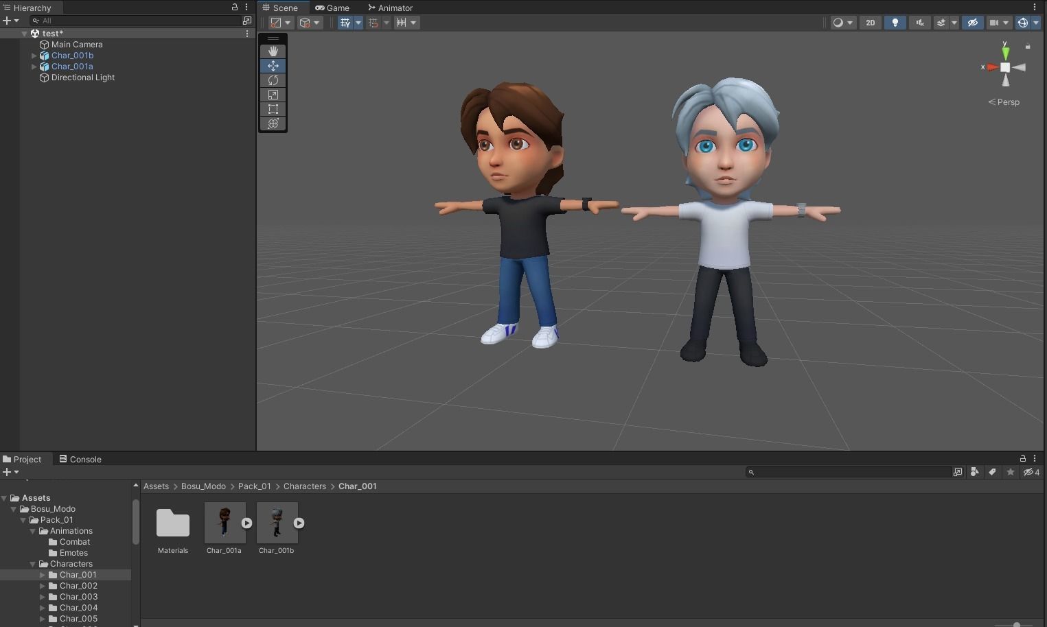 Characters Low-poly 3D model_30