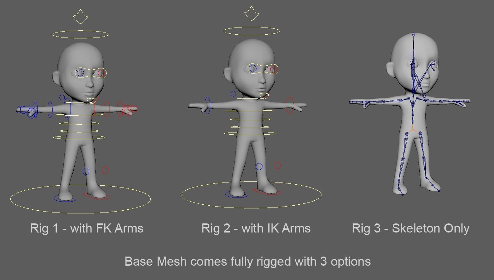 Characters Low-poly 3D model_19