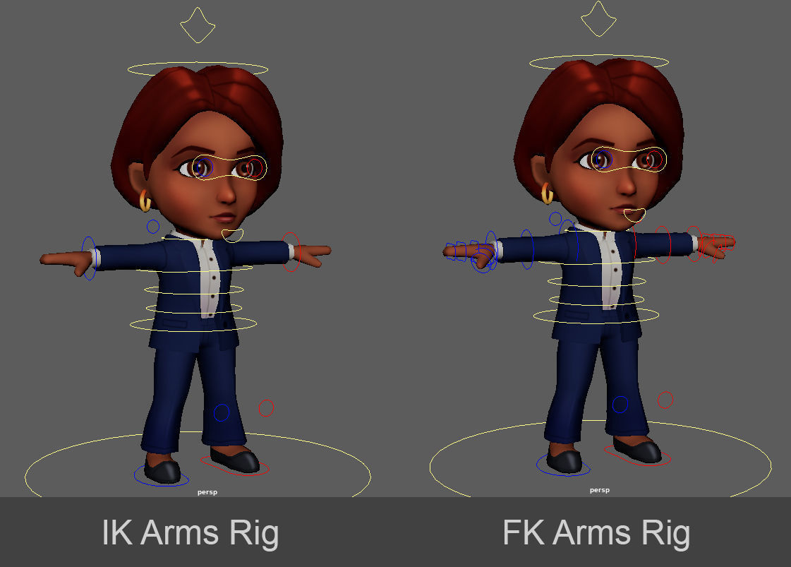 Characters Low-poly 3D model_16