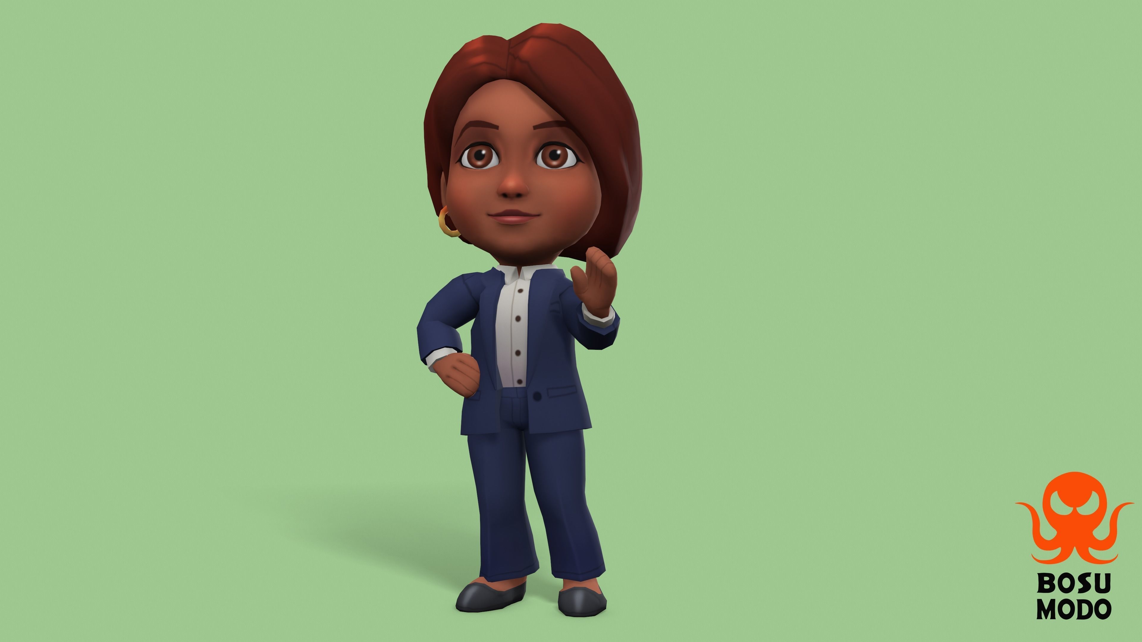 Characters Low-poly 3D model_18