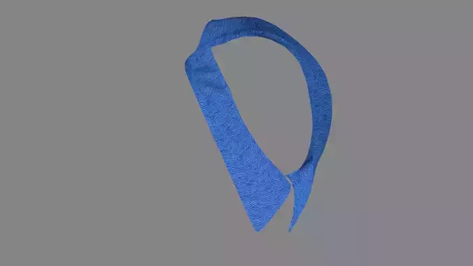 Dress collars scarves and necklaces decorated 3d models