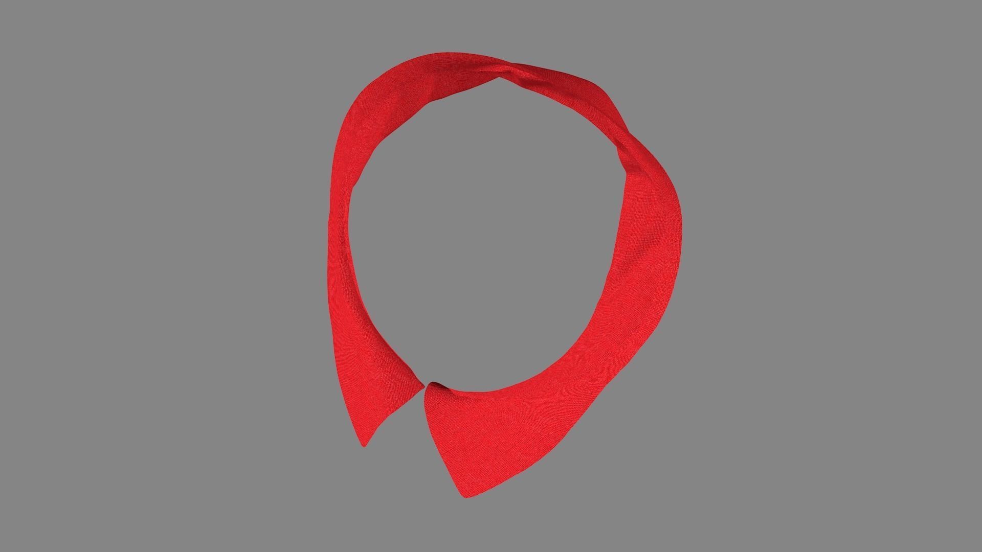 Dress collars scarves and necklaces decorated 3d models 3D model_2