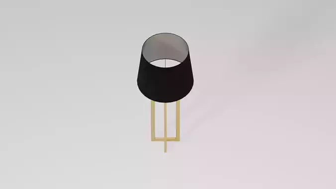 Curtis Table Lamp Low-poly 3D model