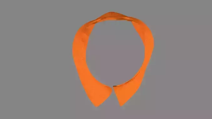 Dress collars scarves and necklaces decorated 3d models