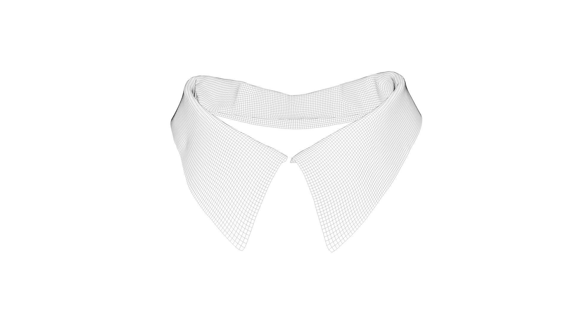 Dress collars scarves and necklaces decorated 3d models 3D model_7