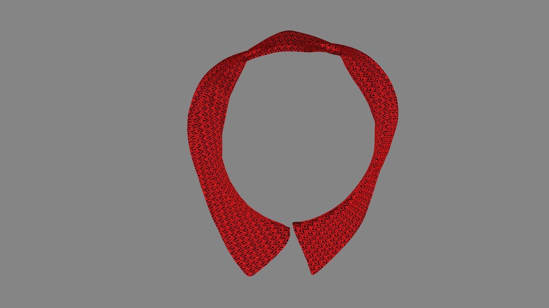 Dress collars scarves and necklaces decorated 3d models 3D model_6