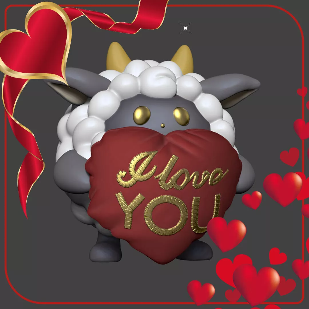 Valentines Day present - Palworld Lamball Free 3D print model