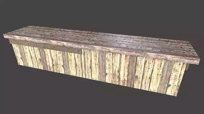 Old Bar Counter game asset