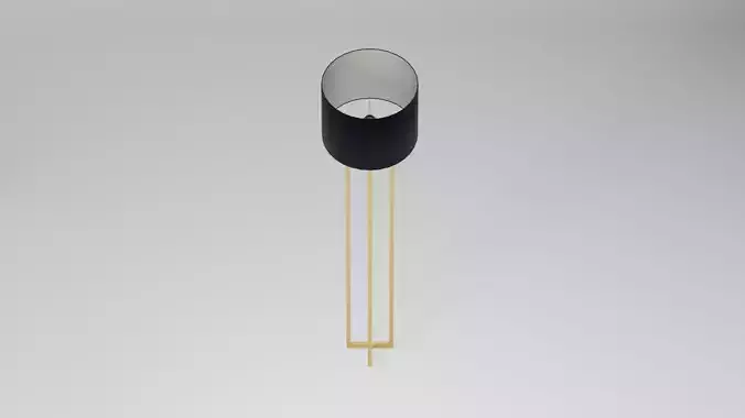 Curtis Floor Lamp Low-poly 3D model
