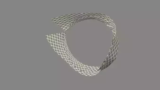 Dress collars scarves and necklaces decorated 3d models