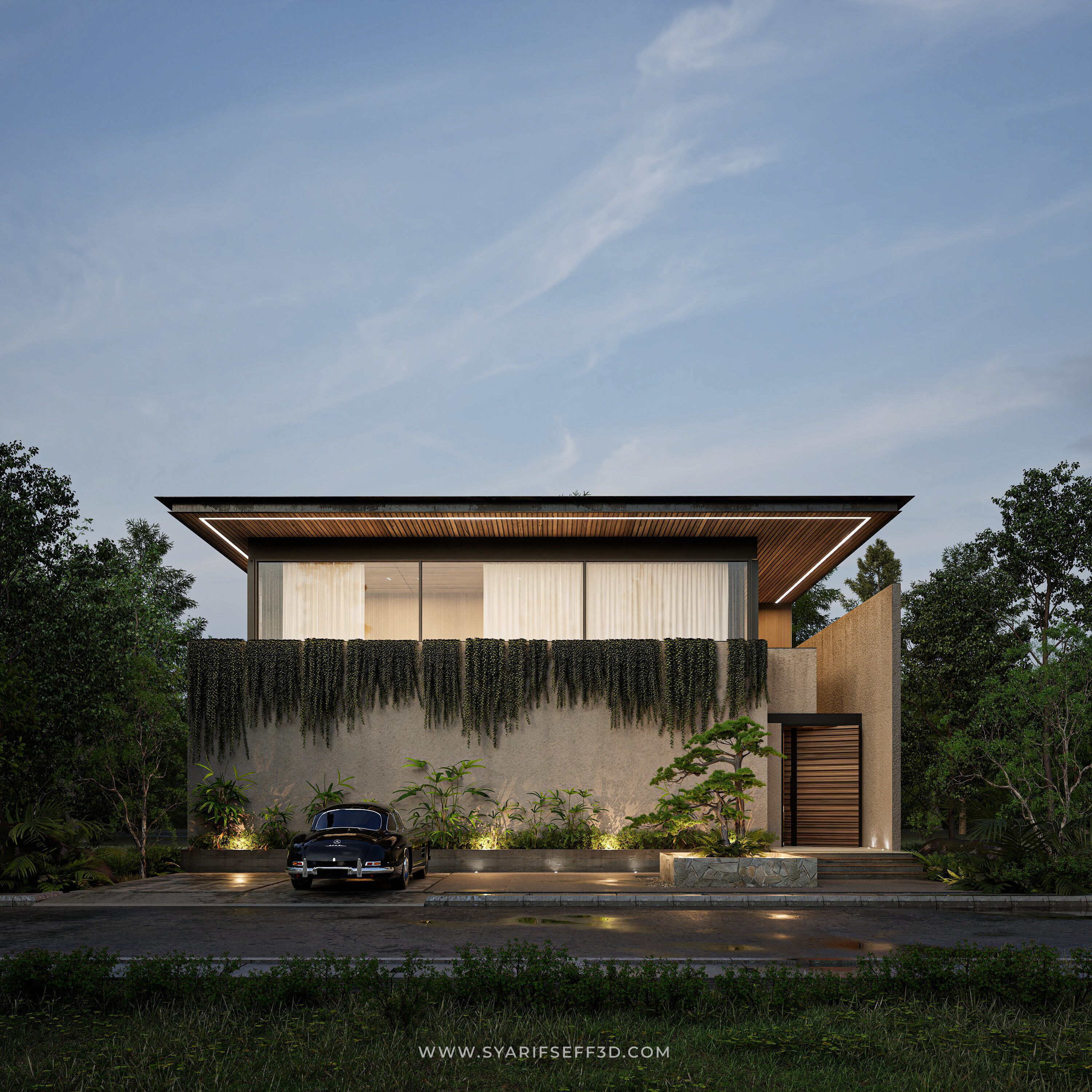 Modern House Design - Leben House 3D model_2