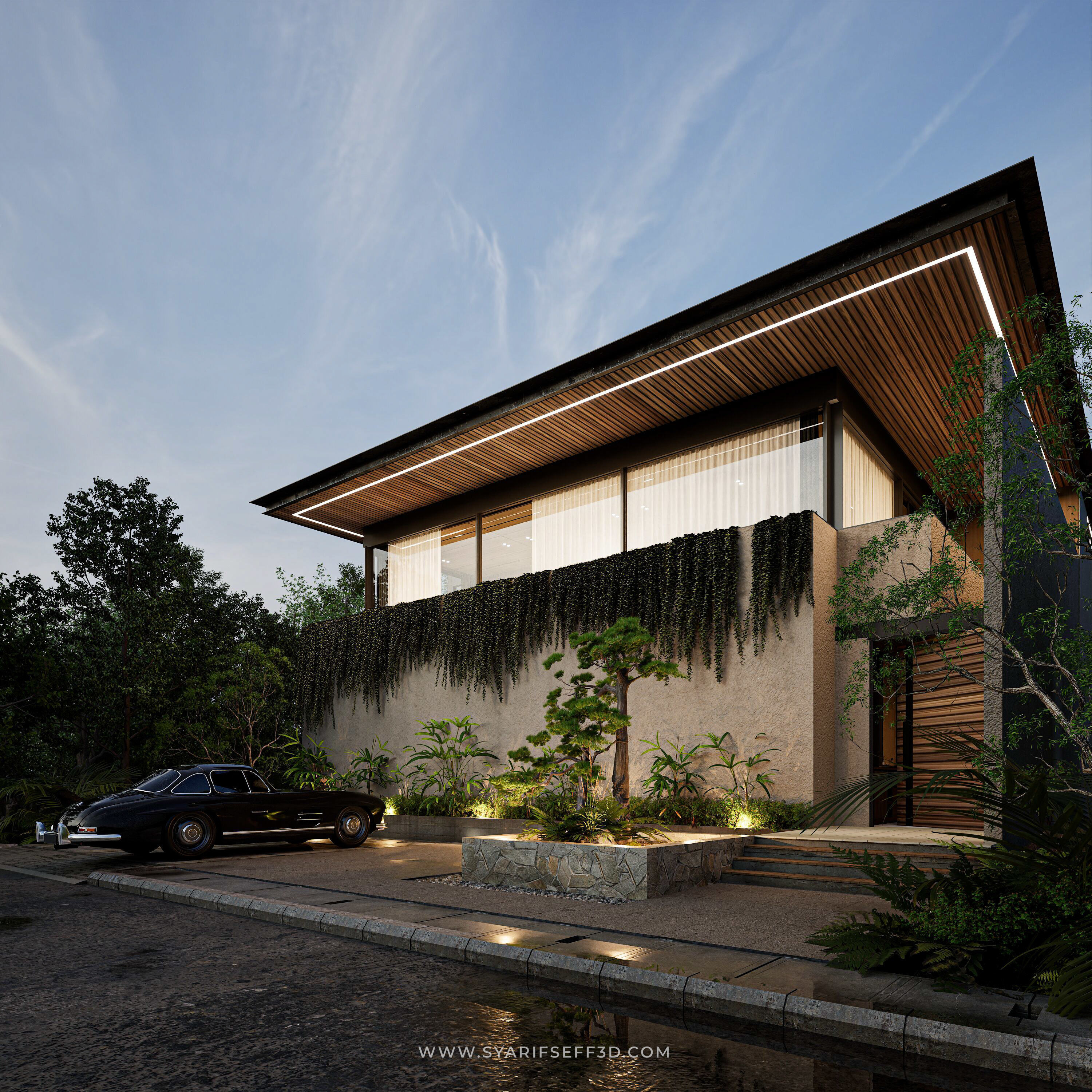 Modern House Design - Leben House 3D model_3