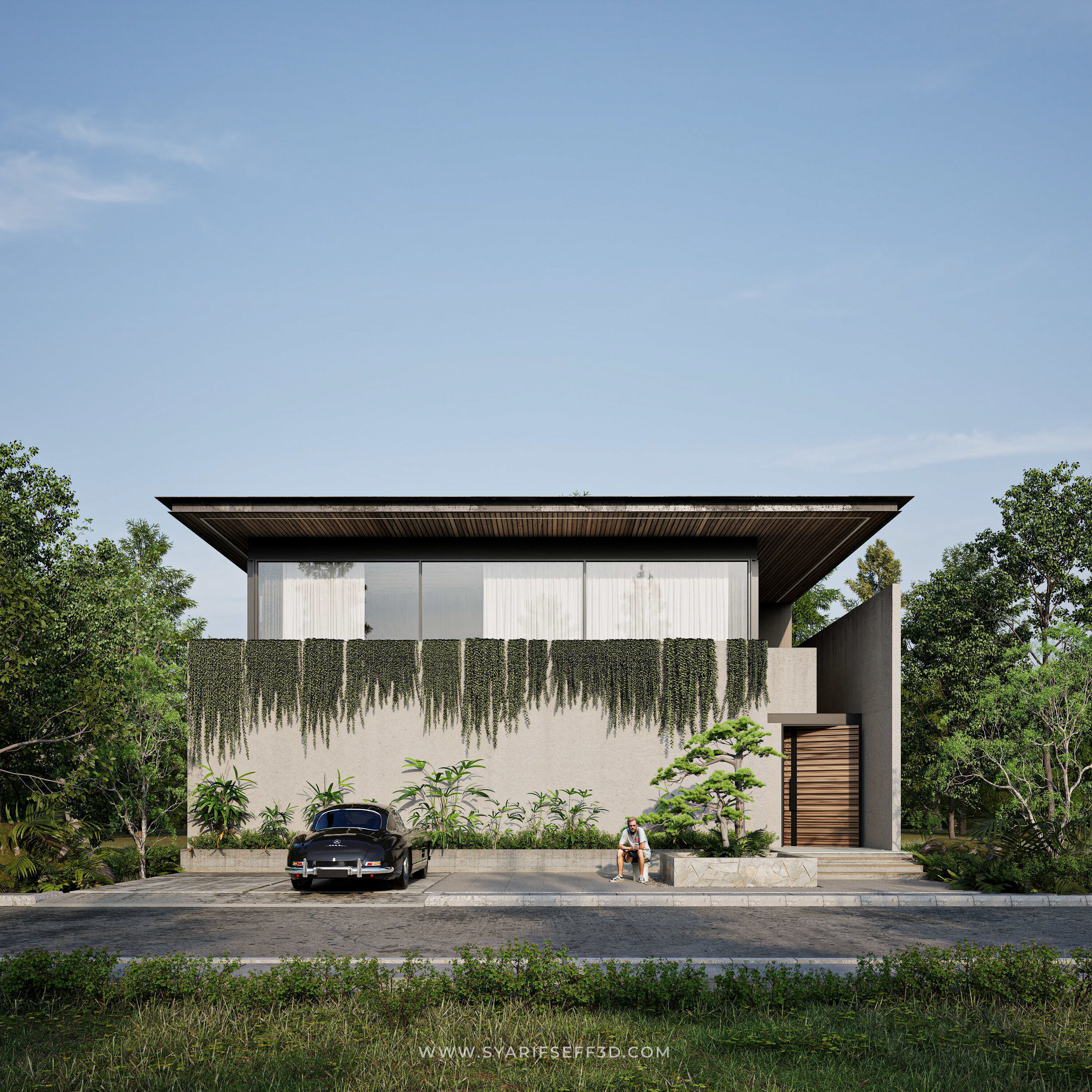 Modern House Design - Leben House 3D model_1