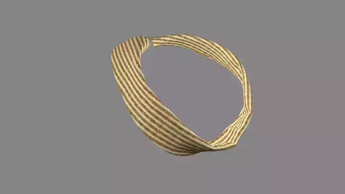 Dress collars scarves and necklaces decorated 3d models