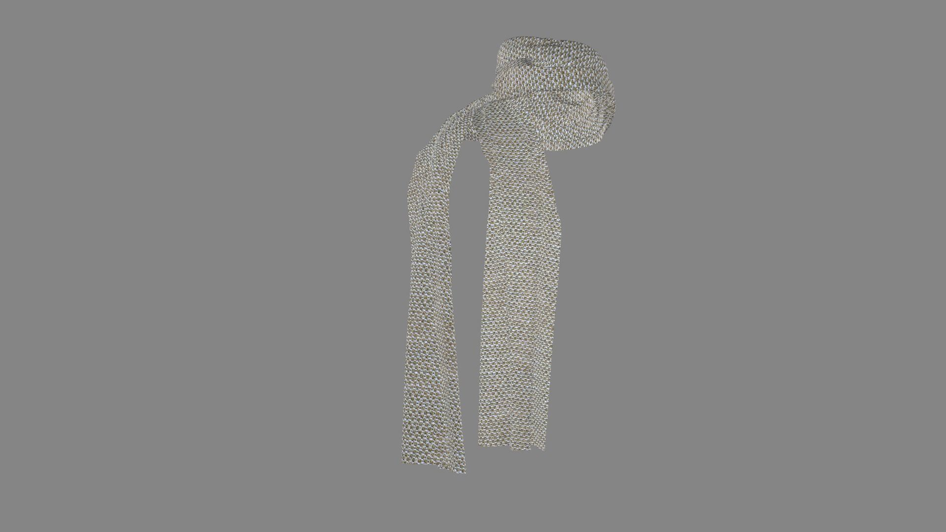 Dress collars scarves and necklaces decorated 3d models 3D model_6