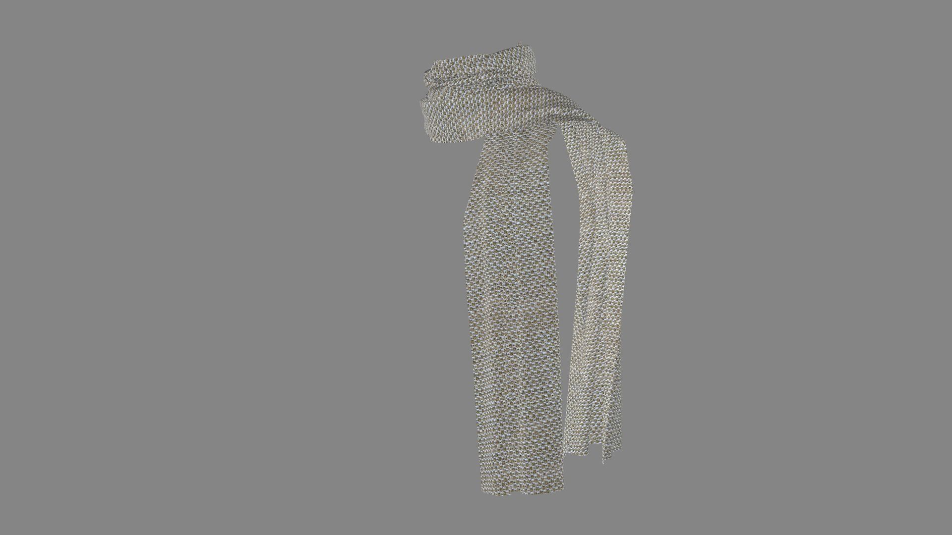 Dress collars scarves and necklaces decorated 3d models 3D model_3