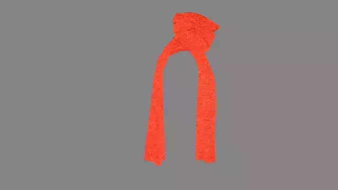 Dress collars scarves and necklaces decorated 3d model