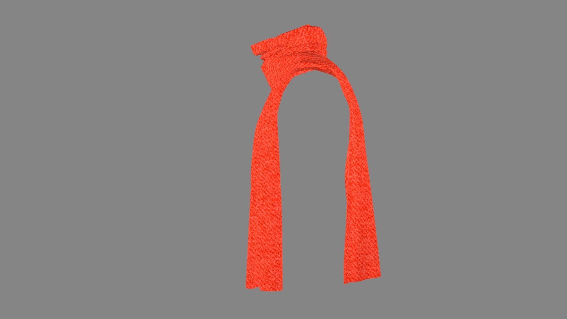 Dress collars scarves and necklaces decorated 3d model 3D model_4