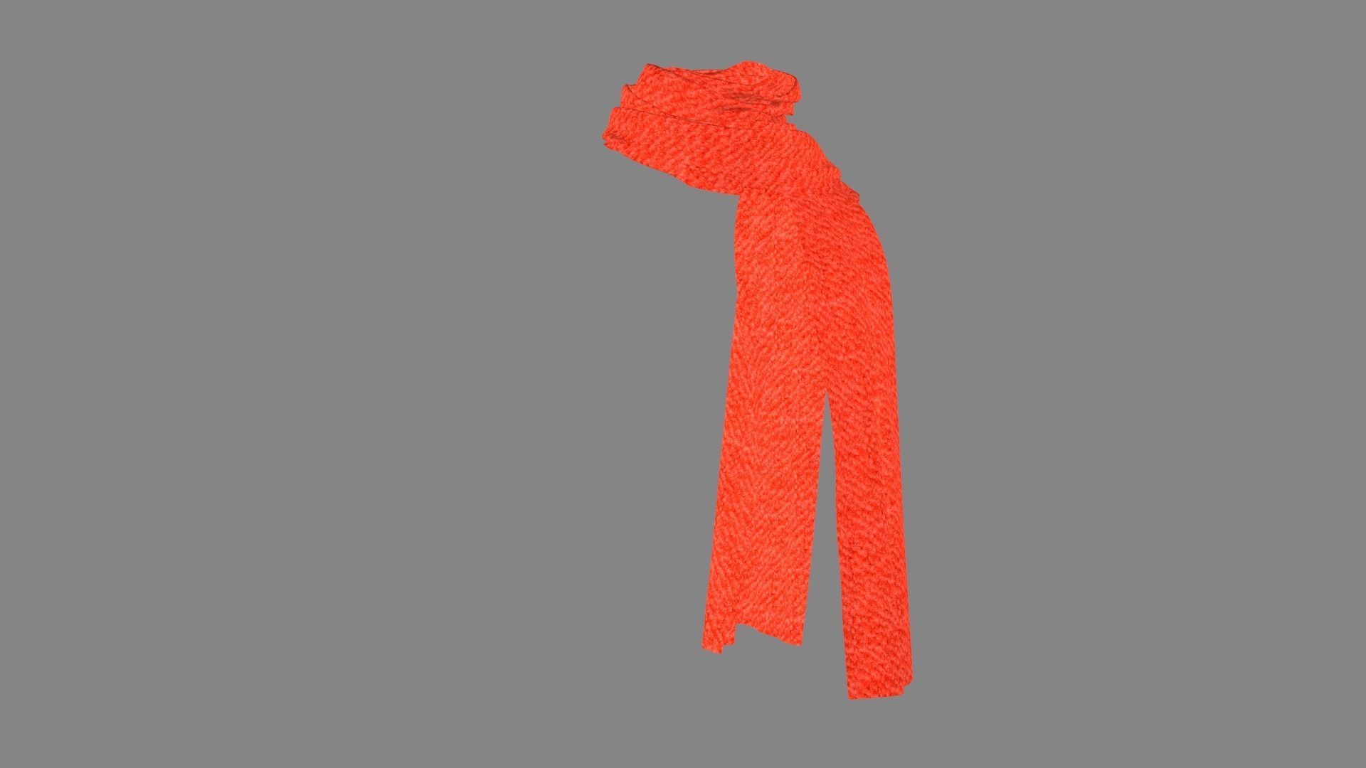 Dress collars scarves and necklaces decorated 3d model 3D model_2