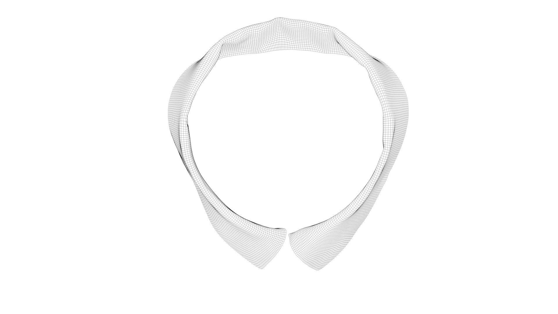 Dress collars scarves and necklaces decorated 3d models 3D model_9