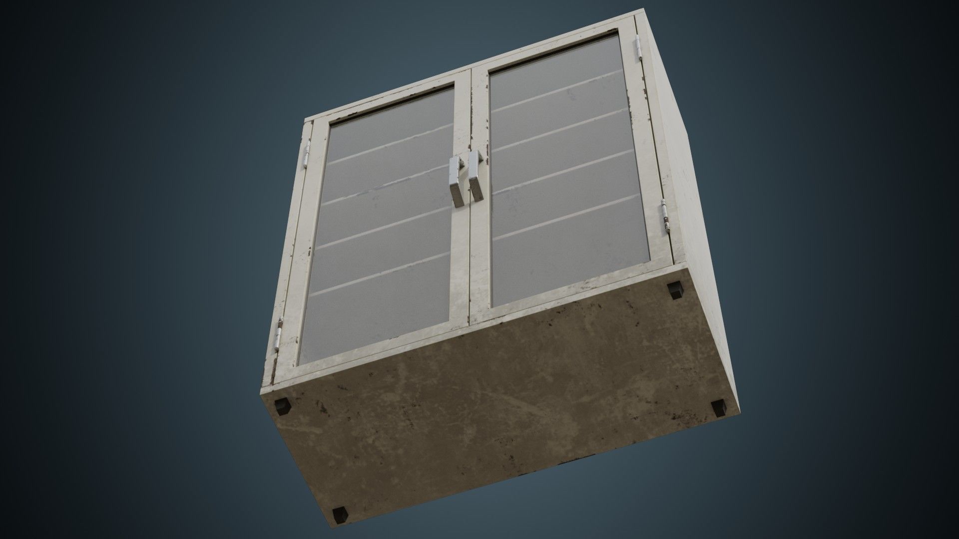 Medical Cabinet 2B Low-poly 3D model_7