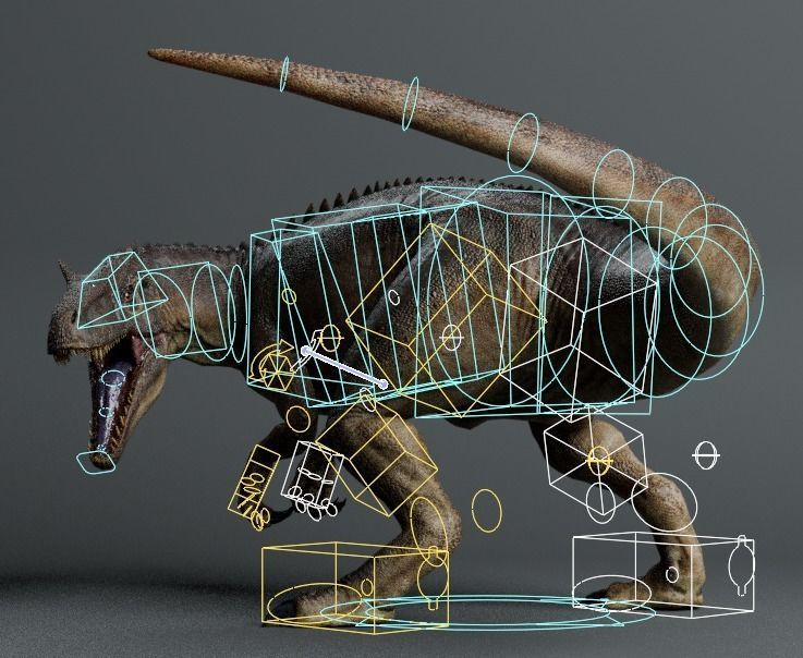 ALLOSAURUS Low-poly 3D model_3