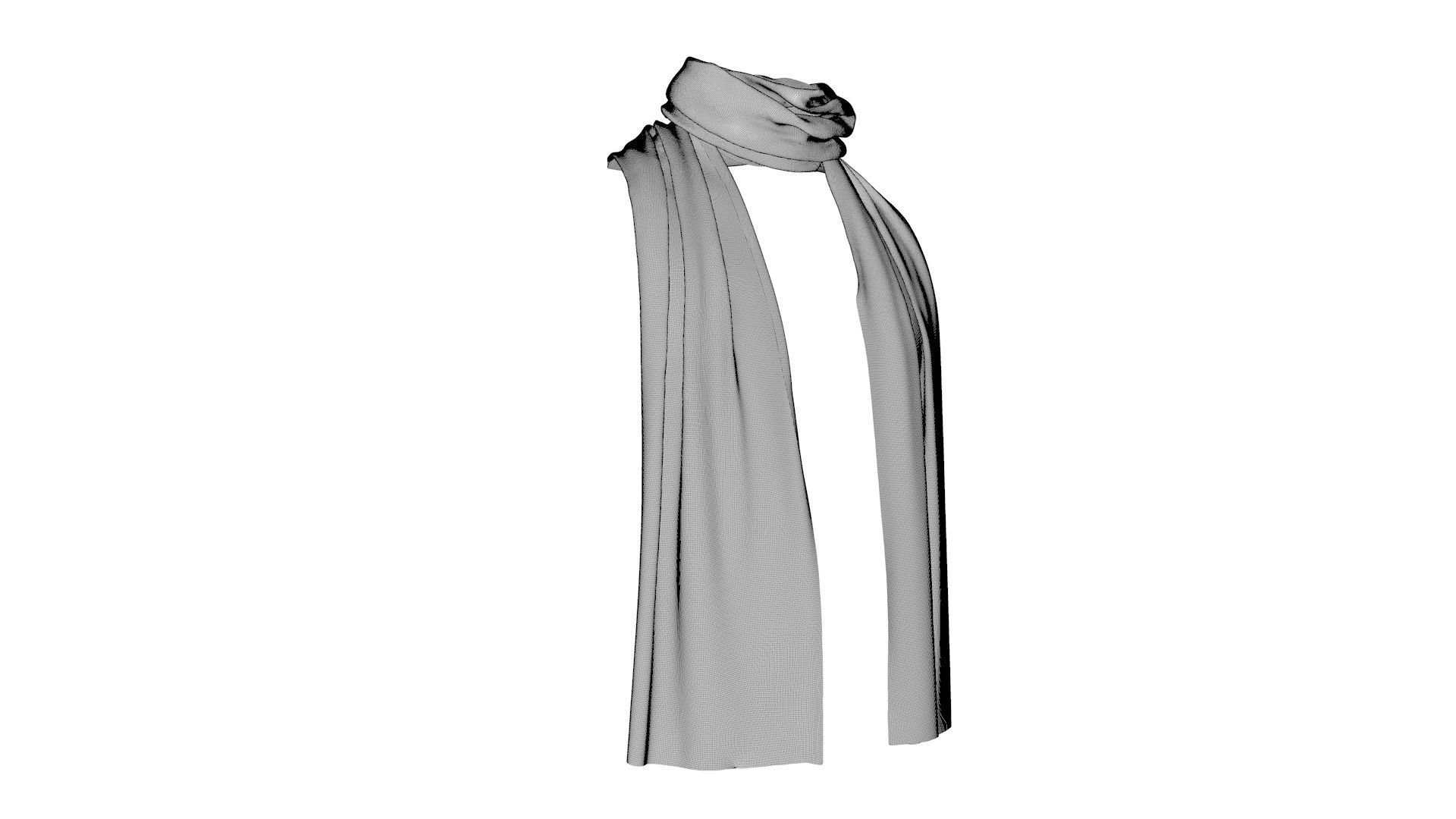 Dress collars scarves and necklaces decorated 3d models 3D model_1